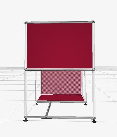 Custom USM Unit -  Sinziana Eckner 29.13"x 49.21" - RUBY RED