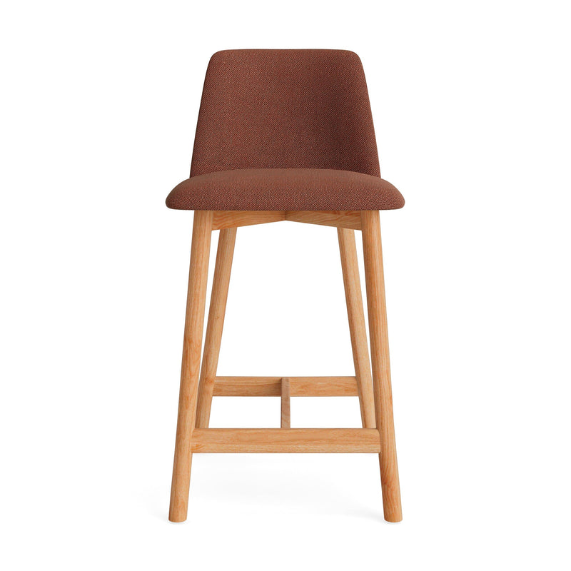 Chip Stool Stools BluDot Counter Height Camp Tomato / White Oak 