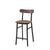 Emeco Utility Stool Chair Emeco Counter Height Black Powder Coated Walnut