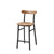 Emeco Utility Stool Chair Emeco Counter Height Black Powder Coated White Oak