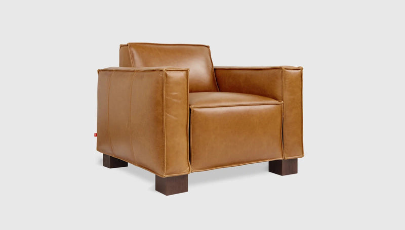 Cabot Chair lounge chair Gus Modern Tucson Sienna Leather 