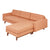 Jane 2 Bi-Sectional Sofa Gus Modern Caledon Sedona Walnut 