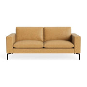New Standard 78" Sofa Sofa BluDot Camel Leather - Black Legs 