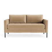 Paramount 66" Sofa Sofa BluDot Camel Velvet Metal 
