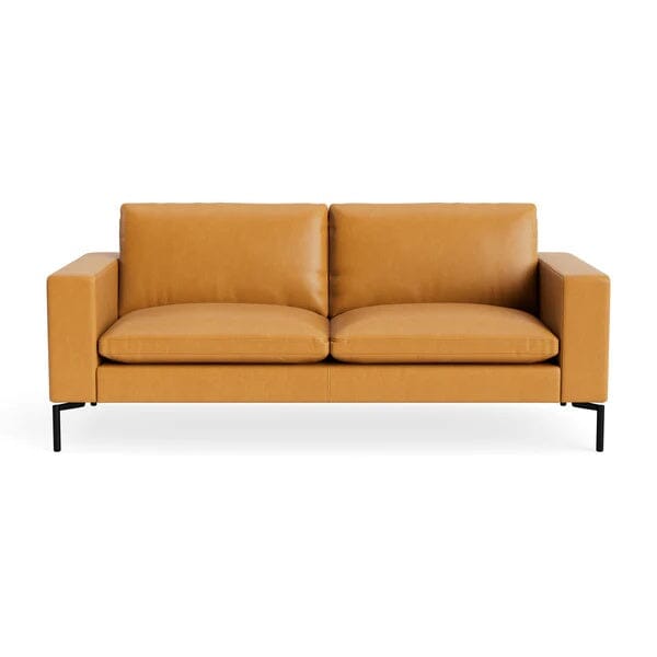 New Standard 78" Sofa Sofa BluDot Canyon Leather - Black Legs 