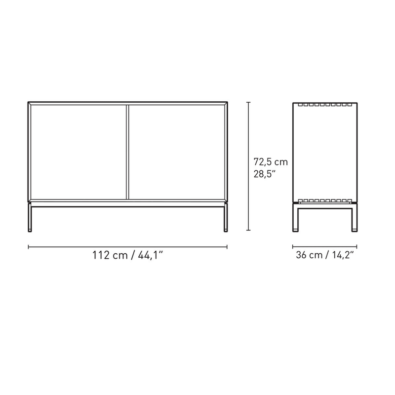 FK63 Floor Standing Open With Trays storage Carl Hansen 