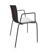 Catifa 46 Four Leg Polypropylene Bi-color Armchair Side/Dining Arper 
