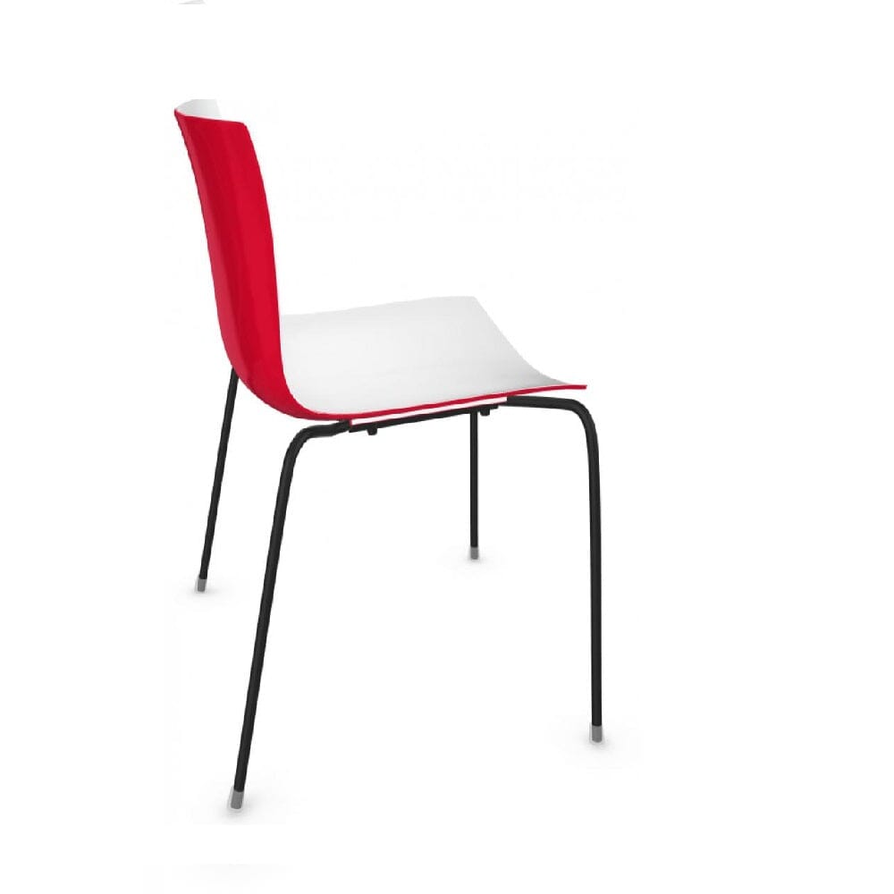 Catifa 46 Four Leg Polypropylene Bi-color Side Chair Side/Dining Arper 