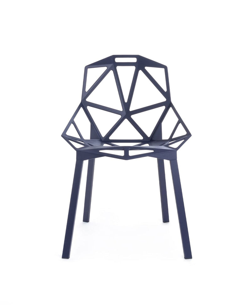 Chair One Stacking - Star Base - 2-Pack Outdoors Magis Purple Seat & Legs 
