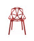 Chair One Stacking - Star Base - 2-Pack Outdoors Magis Red Seat & Legs 