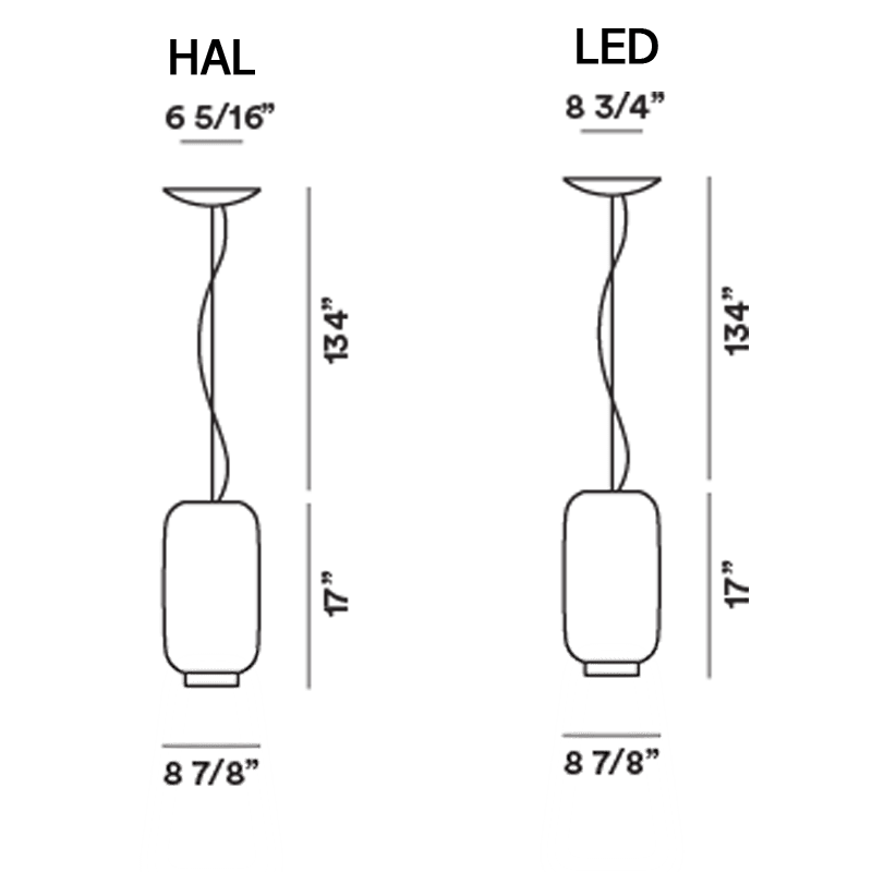 Chouchin Reverse Suspension Lamp suspension lamps Foscarini 