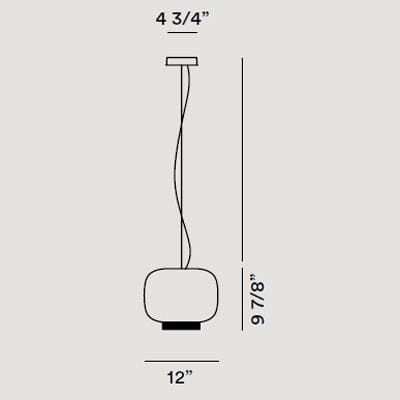 Chouchin Reverse Suspension Lamp suspension lamps Foscarini 