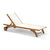 Columbus Sunbed chaise lounge Skagerak by Fritz Hansen White 