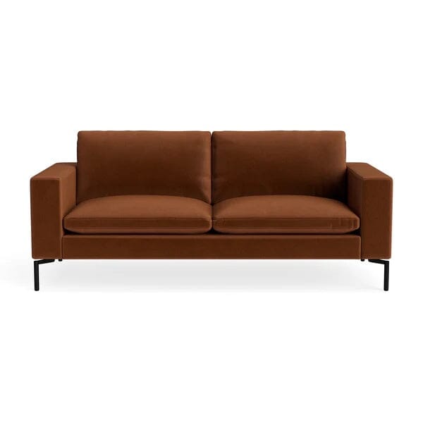 New Standard 78" Sofa Sofa BluDot Copper Velvet - Black Legs 