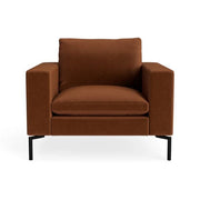 New Standard Lounge Chair lounge chair BluDot Copper Velvet - Black Legs 