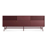 Dang 2 Door / 2 Drawer Console storage BluDot Oxblood 