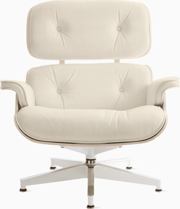Eames Lounge Chair in White Ash lounge chair herman miller 