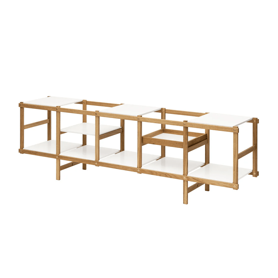 Frame Collection Shelves Design House Stockholm Low Oak 