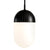 Dot Pendant Light hanging lamps Woud Large - 8.2" Black 