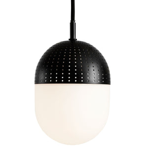 Dot Pendant Light hanging lamps Woud Medium - 6.5" Black 
