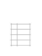 Elevate Shelving System Modular storage Woud Configuration 9 White Pigmented Oak 
