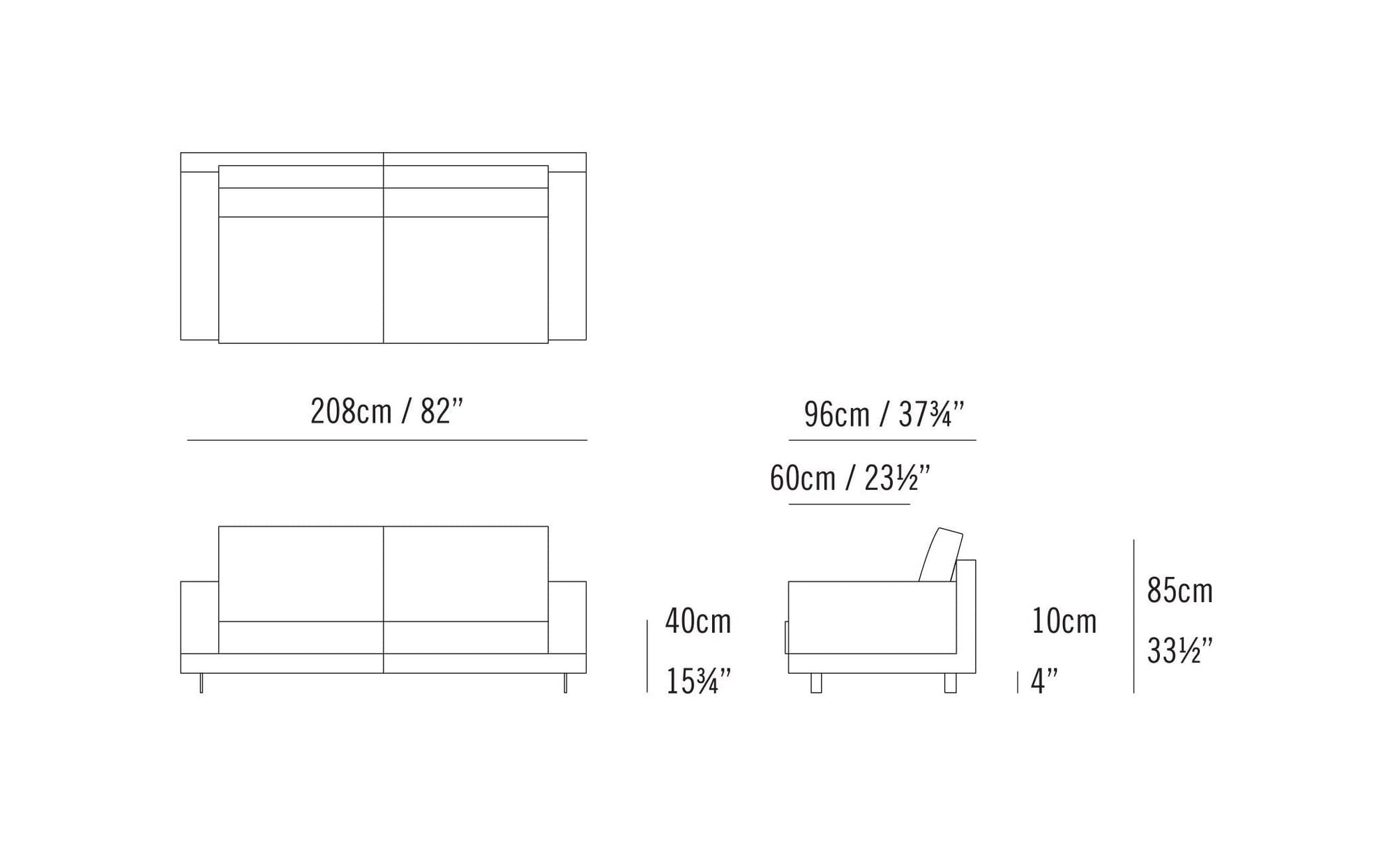 Elle 2 Seat Sofa sofa Bensen 