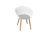 Duna 02 Wood Leg Chair With Seat Cushion Chairs Arper 
