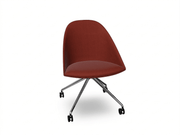 Cila Fully Upholtered Chair With Fixed Trestle Base Chairs Arper 