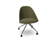 Cila Fully Upholtered Chair With Fixed Trestle Base Chairs Arper 