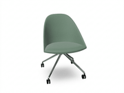 Cila Fully Upholtered Chair With Fixed Trestle Base Chairs Arper 