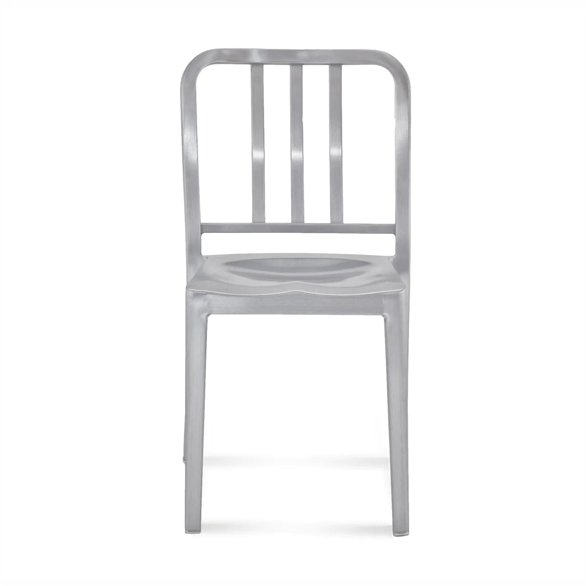 Emeco Heritage Stacking Chair Side/Dining Emeco Hand Brushed No Seat Pad Hard plastic glides for carpet (set of 4) +$20