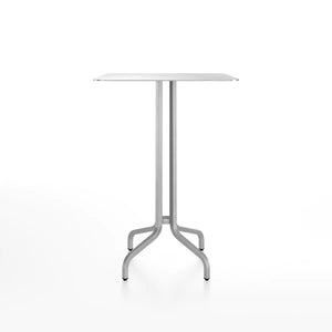 Emeco 1 Inch Bar Table - Rectangular Top bar seating Emeco Brushed Aluminum Brushed Aluminum 