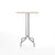 Emeco 1 Inch Bar Table - Rectangular Top bar seating Emeco Brushed Aluminum Ash Wood 