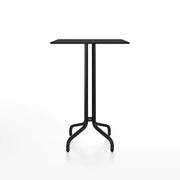 Emeco 1 Inch Bar Table - Rectangular Top bar seating Emeco Black Powder Coated Black HPL 