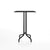 Emeco 1 Inch Bar Table - Rectangular Top bar seating Emeco Black Powder Coated Black HPL 