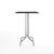 Emeco 1 Inch Bar Table - Rectangular Top bar seating Emeco Brushed Aluminum Black HPL 