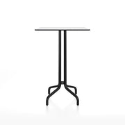Emeco 1 Inch Bar Table - Rectangular Top bar seating Emeco Black Powder Coated White HPL 