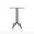 Emeco 1 Inch Bar Table - Rectangular Top bar seating Emeco Black Powder Coated White HPL 