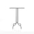 Emeco 1 Inch Bar Table - Rectangular Top bar seating Emeco Brushed Aluminum White HPL 