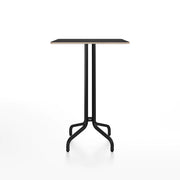Emeco 1 Inch Bar Table - Rectangular Top bar seating Emeco Black Powder Coated Black Laminate Plywood 