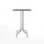 Emeco 1 Inch Bar Table - Rectangular Top bar seating Emeco Brushed Aluminum Black Laminate Plywood 