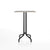 Emeco 1 Inch Bar Table - Rectangular Top bar seating Emeco Black Powder Coated Gray Laminate Plywood 