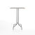 Emeco 1 Inch Bar Table - Rectangular Top bar seating Emeco Brushed Aluminum Gray Laminate Plywood 