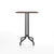 Emeco 1 Inch Bar Table - Rectangular Top bar seating Emeco Black Powder Coated Walnut Wood 