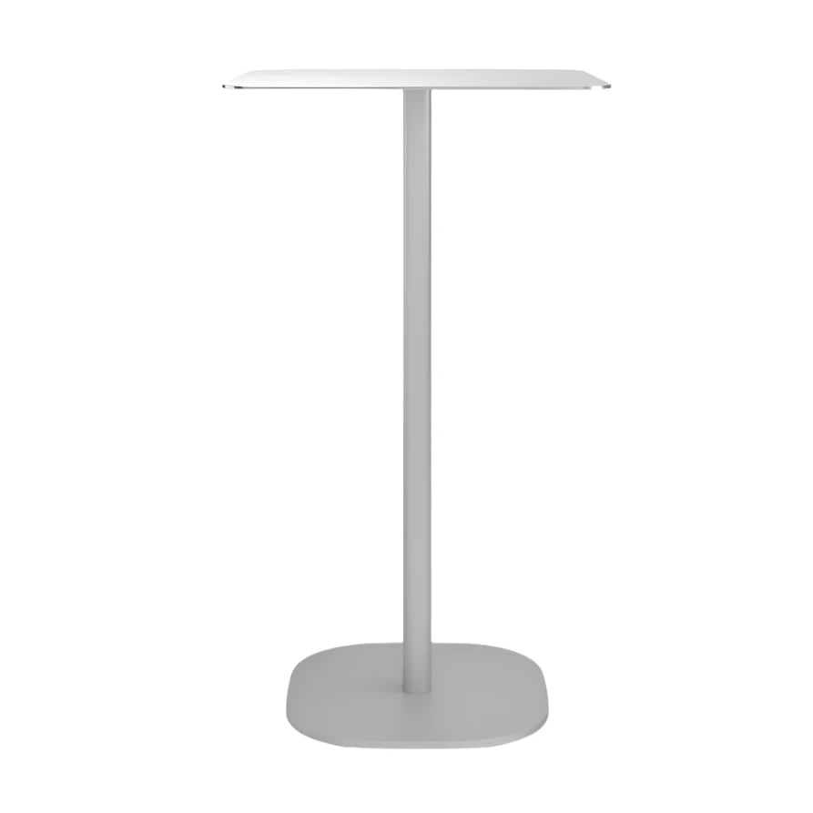 Emeco 2 Inch Flat Base Bar Height Table - Rectangular Top Coffee table Emeco Hand Brushed Hand Brushed Aluminum 