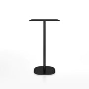 Emeco 2 Inch Flat Base Bar Height Table - Rectangular Top Coffee table Emeco Black Powder Coated Aluminum Black HPL 