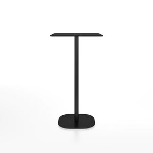 Emeco 2 Inch Flat Base Bar Height Table - Rectangular Top Coffee table Emeco Black Powder Coated Aluminum Black HPL 