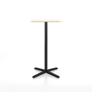 Emeco 2 Inch X Base Bar Table - Rectangular bar seating Emeco Black Powder Coated Accoya (Outdoor Approved) 
