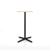 Emeco 2 Inch X Base Bar Table - Rectangular bar seating Emeco Black Powder Coated Accoya (Outdoor Approved) 