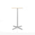 Emeco 2 Inch X Base Bar Table - Rectangular bar seating Emeco Silver Powder Coated Accoya (Outdoor Approved) 